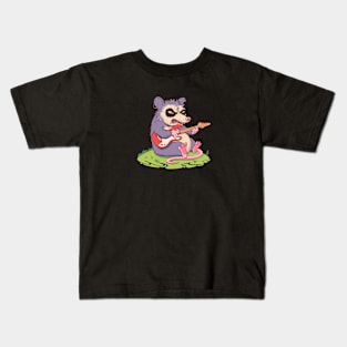 The opossum is ready for the rock concert Kids T-Shirt